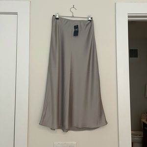 Abercrombie silk midi skirt